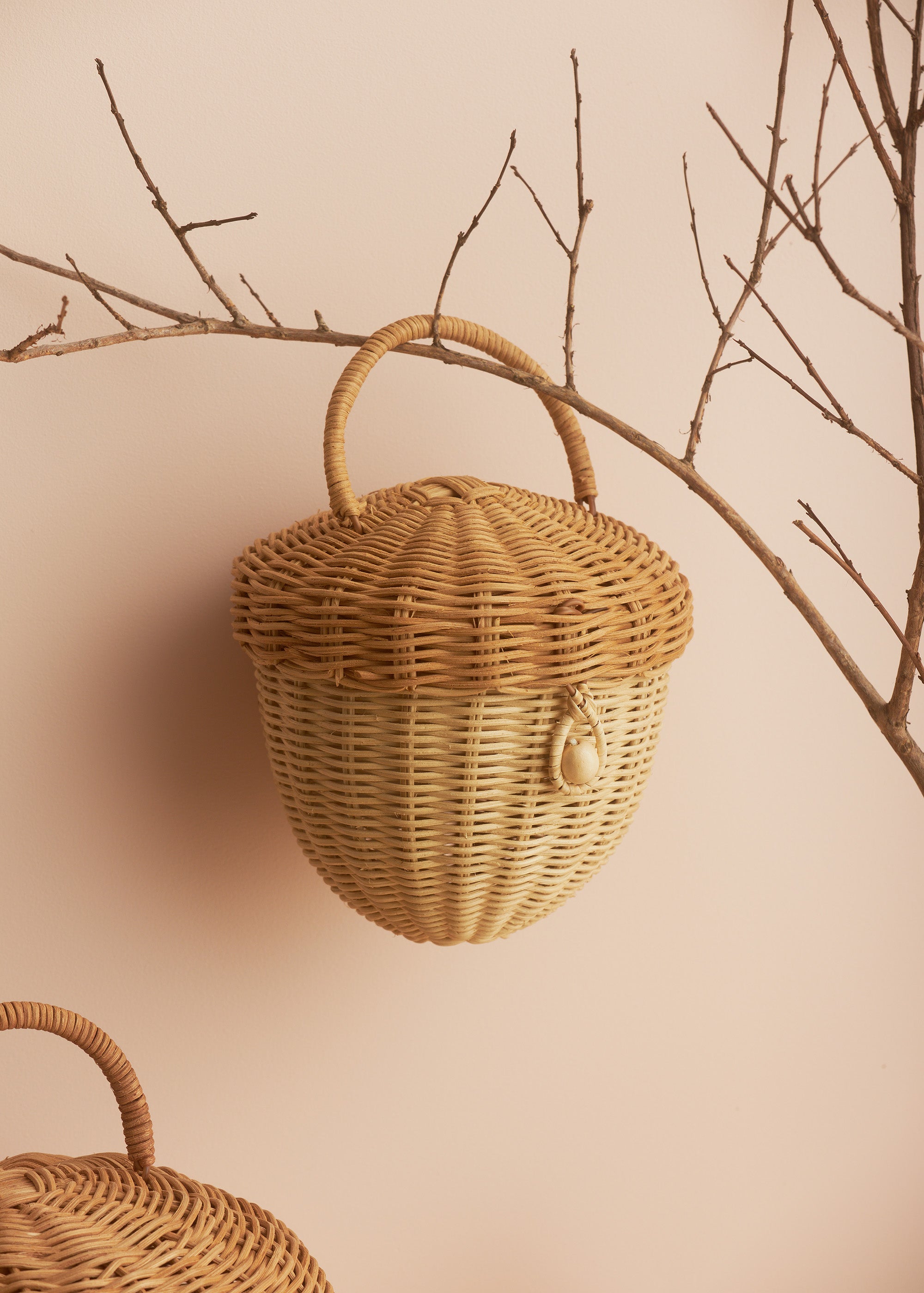 Olli Ella acorn rattan bag