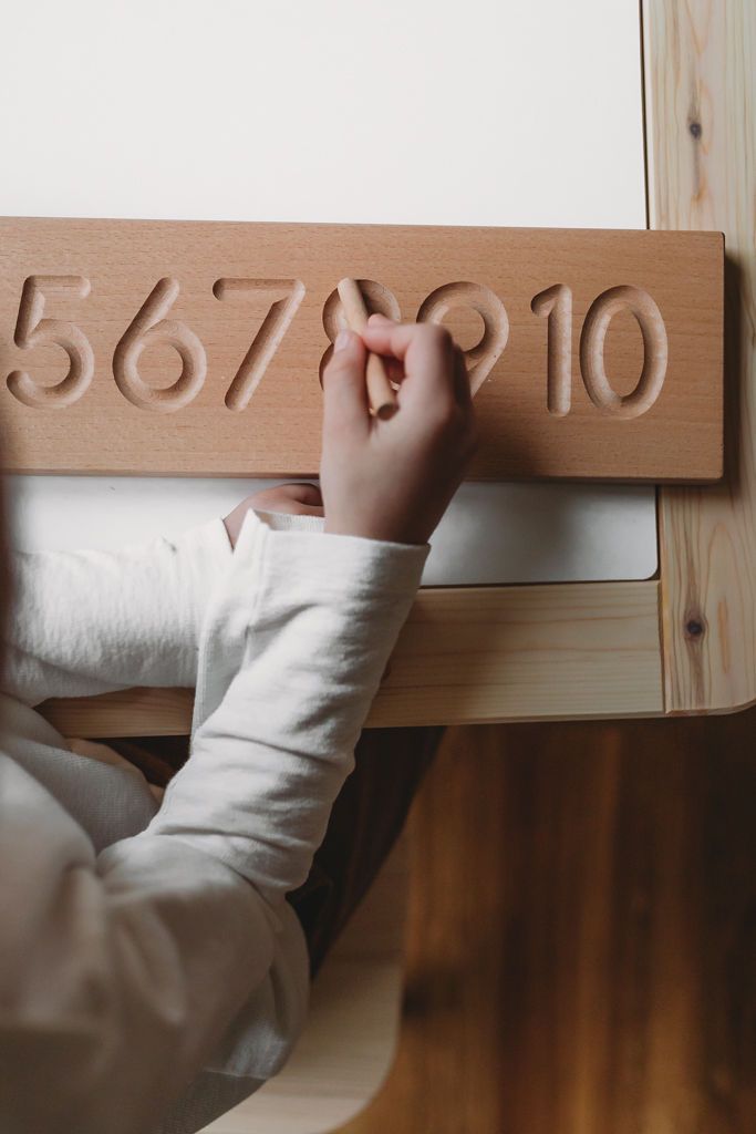 Wooden Tracing Board - Numbers