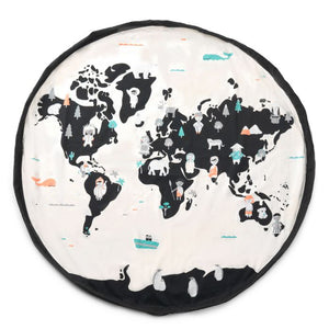 Worldmap / Stars Toy Storage Bag