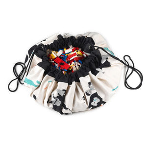 Worldmap / Stars Toy Storage Bag